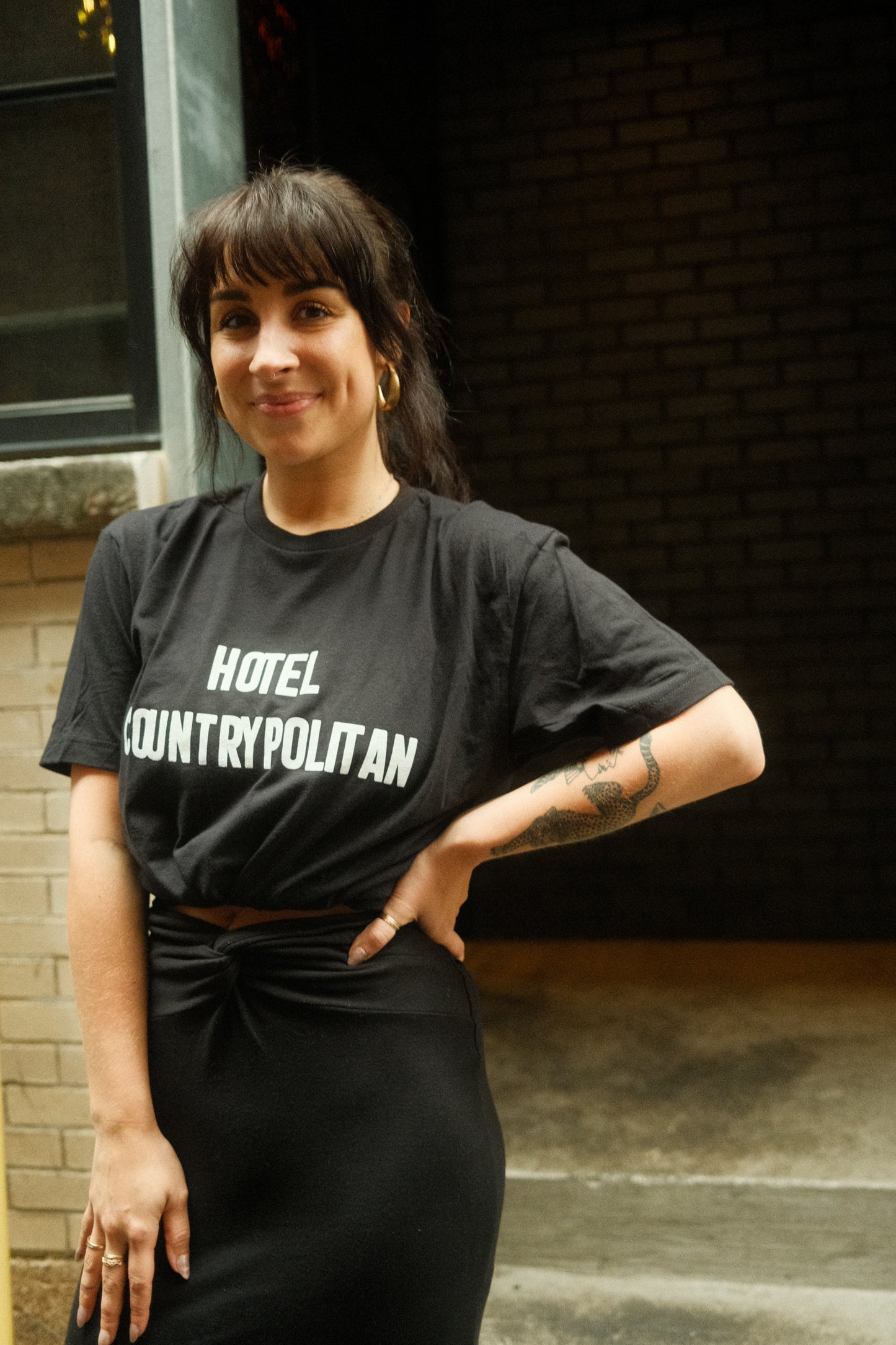 The Countrypolitan Black + White Tee